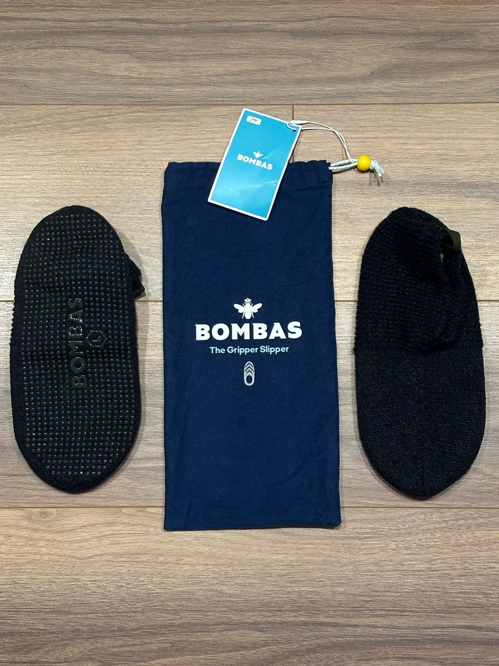 NEW Bombas Gripper Slipper in Navy Size Large Mens 10-12.5